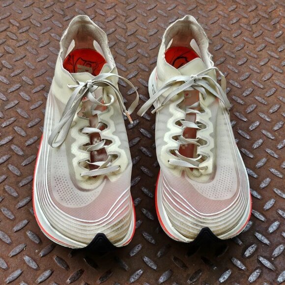 Nike Racing Men Shoes Lace Up Clear/Orange Athletic Running Sneaker Size 13US main image 5